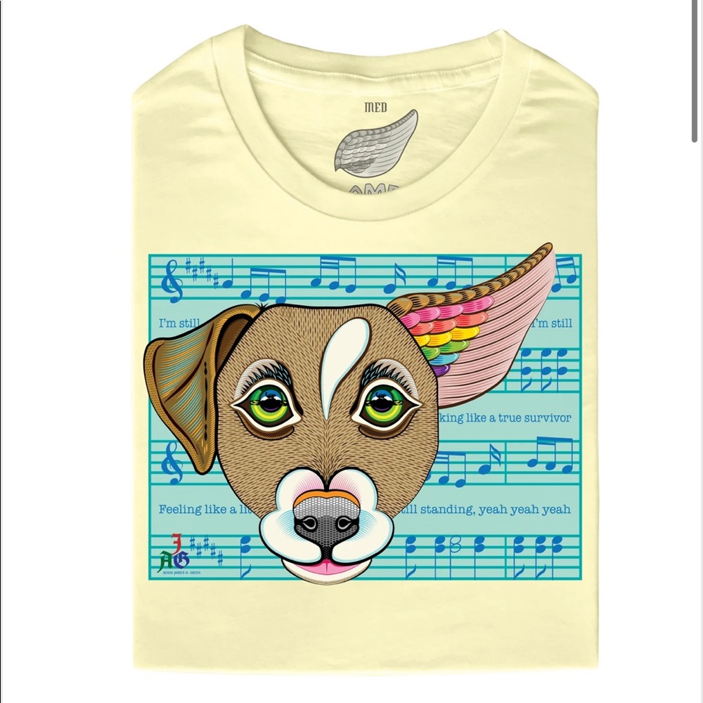 Jamey Chestnut Solo Dog T-Shirt NWOT